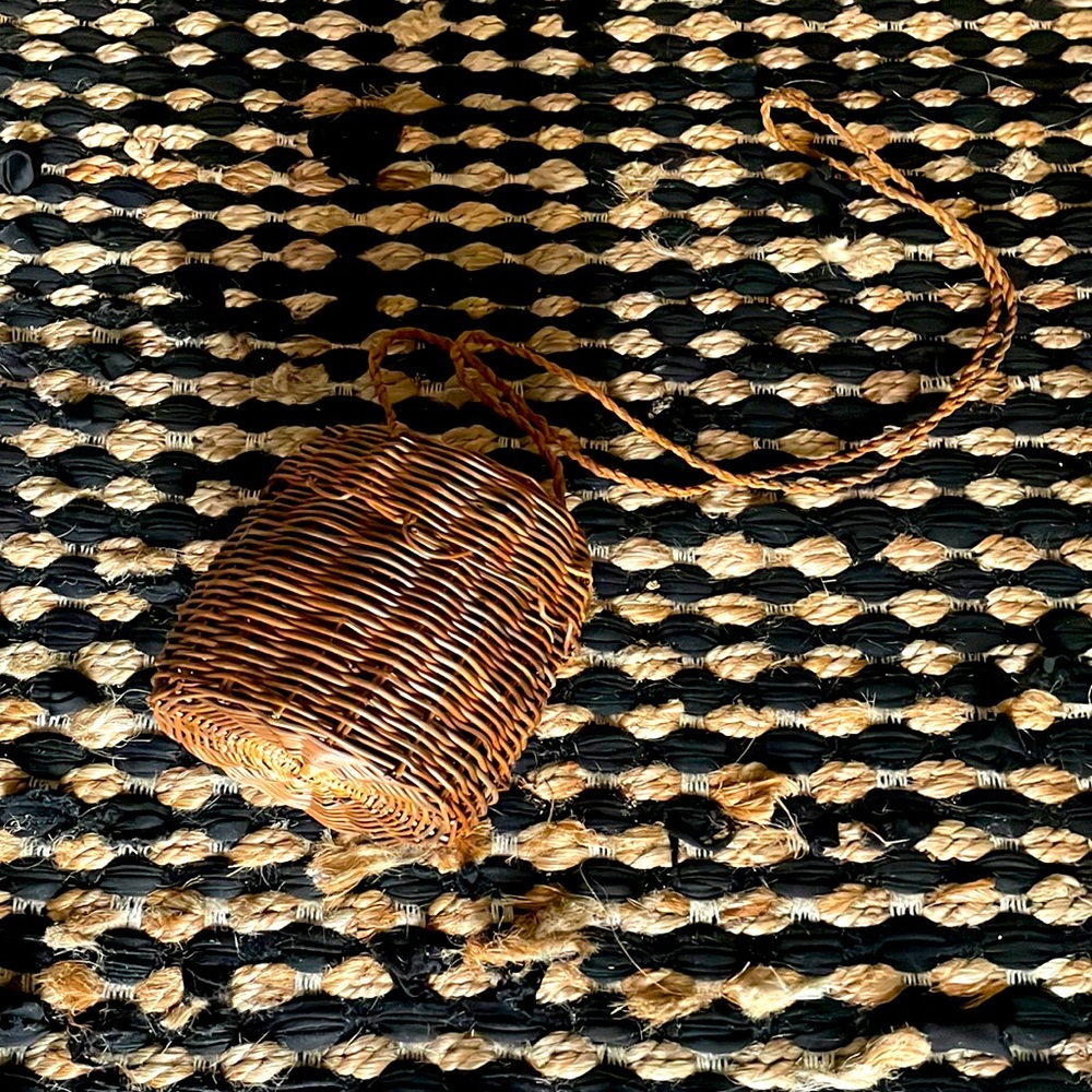 Handmade rattan wicker purse